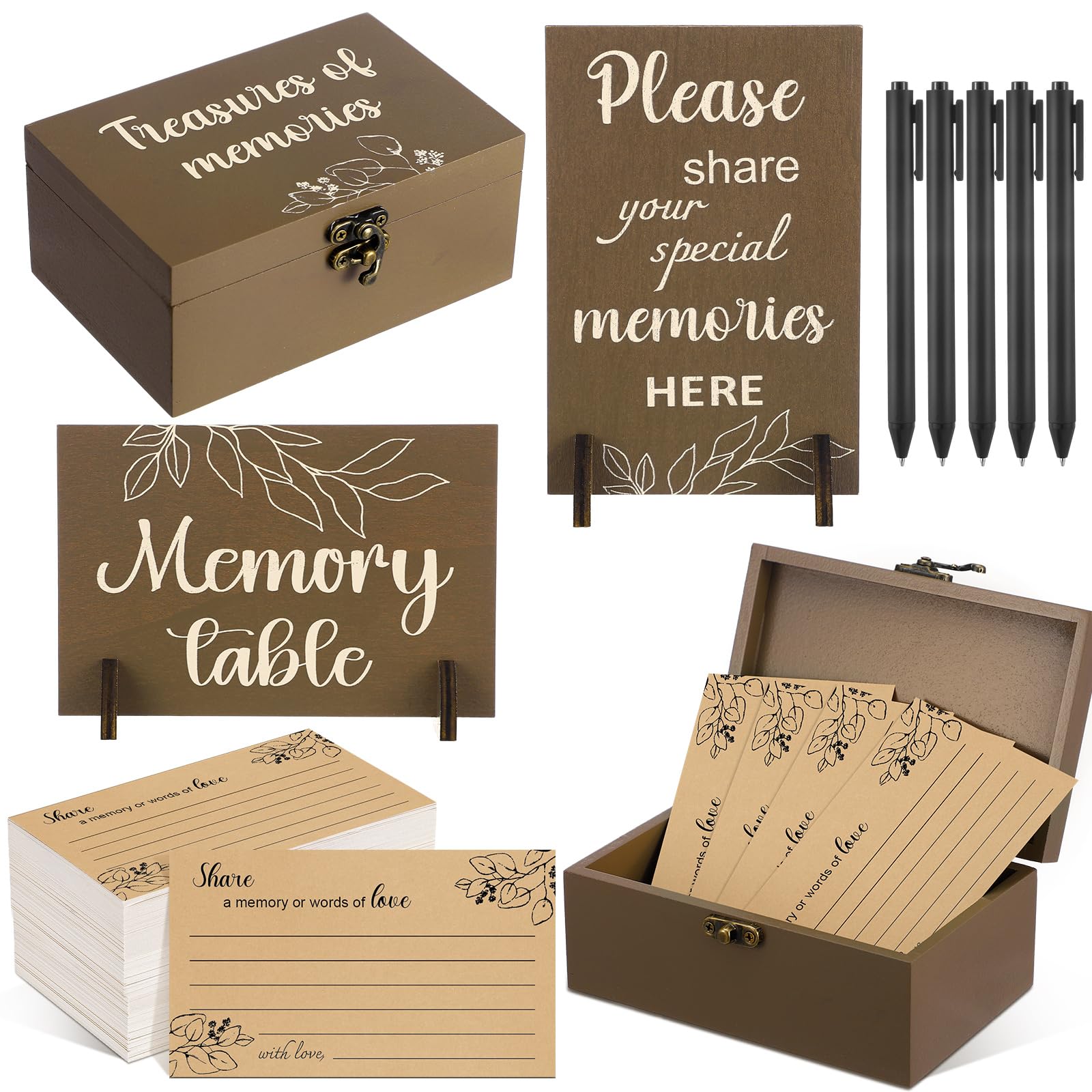 Amazon.com: Gilprop 112 Pcs Celebration of Life Memory Cards Set